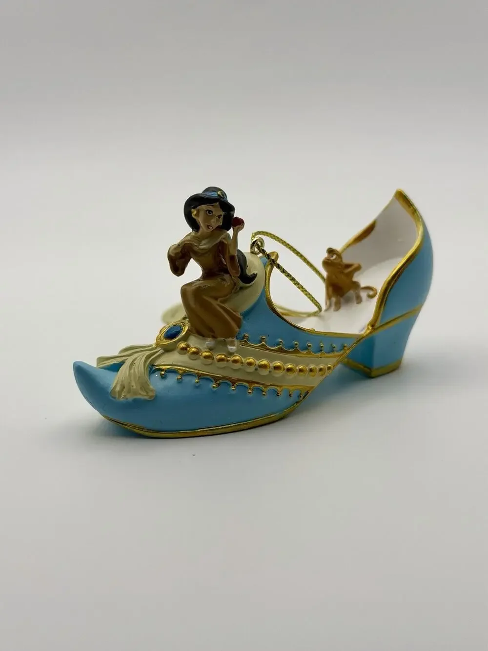 Bradford Exchange Disney Jasmine Once Upon A Slipper Shoe Ornament WT